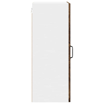 vidaXL Wall Glass Cabinet LUCCA Old Wood 40 x 31 x 80 cm