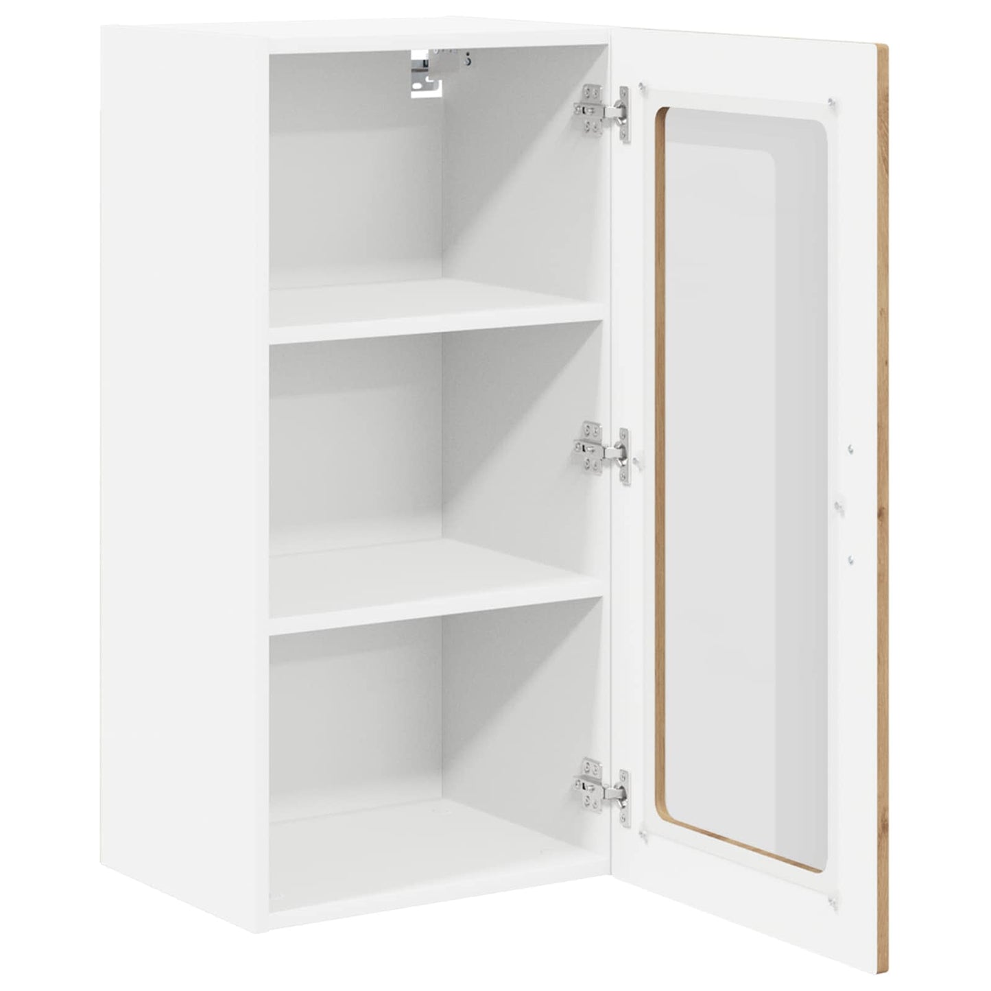 vidaXL Wall Glass Cabinet LUCCA 2 pcs Artisan Oak 40 x 31 x 80 cm