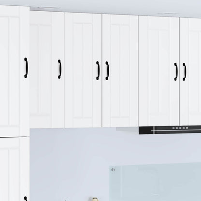 vidaXL Wall Cabinet LUCCA 2 pcs White 30 x 31 x 80 cm Engineered Wood