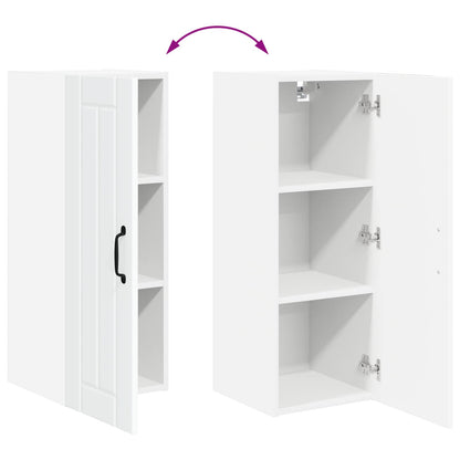 vidaXL Wall Cabinet LUCCA 2 pcs White 30 x 31 x 80 cm Engineered Wood