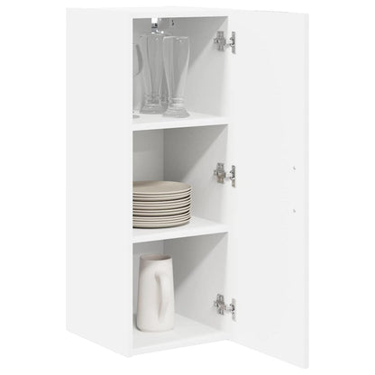 vidaXL Wall Cabinet LUCCA 2 pcs White 30 x 31 x 80 cm Engineered Wood