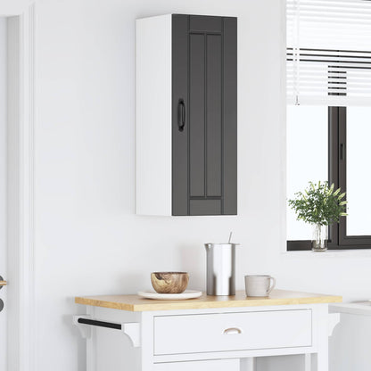 vidaXL Wall Cabinet LUCCA Black 30 x 31 x 80 cm Engineered Wood