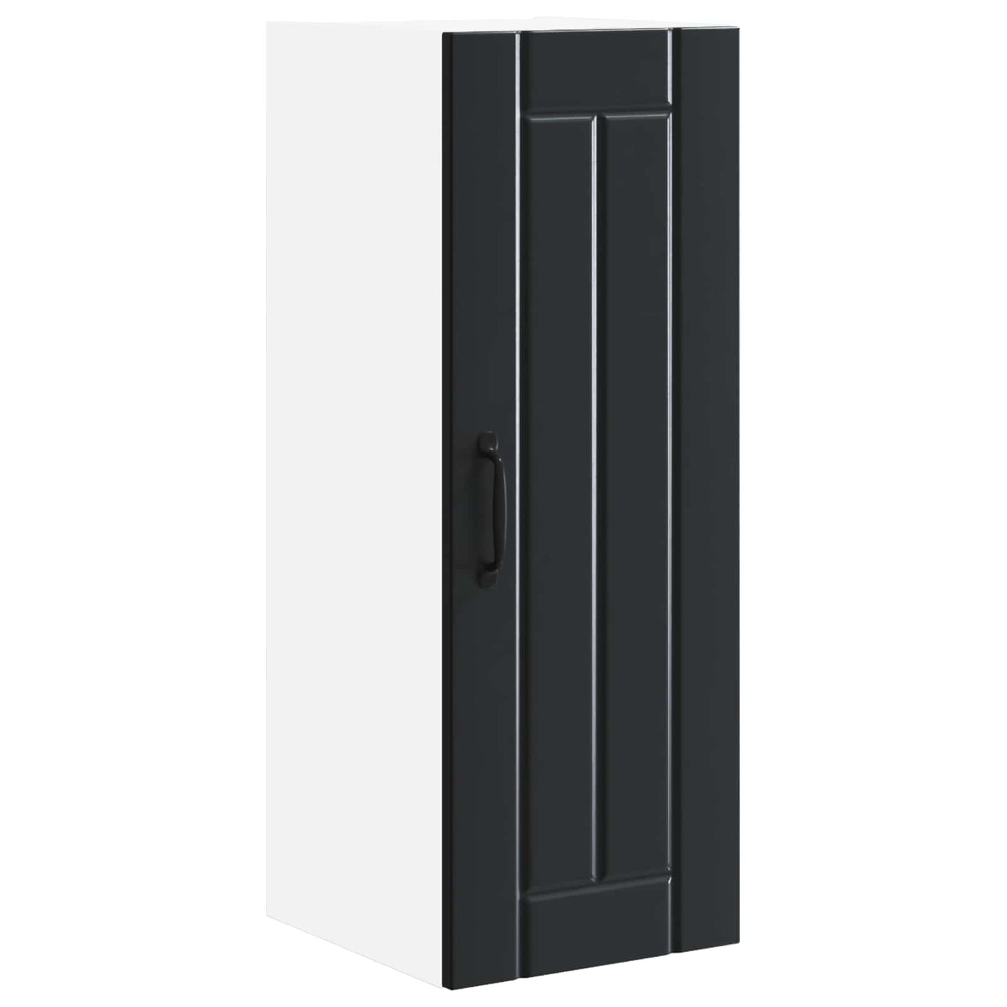 vidaXL Wall Cabinet LUCCA Black 30 x 31 x 80 cm Engineered Wood