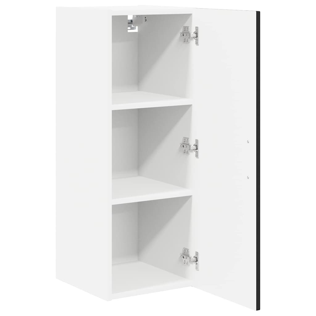 vidaXL Wall Cabinet LUCCA Black 30 x 31 x 80 cm Engineered Wood