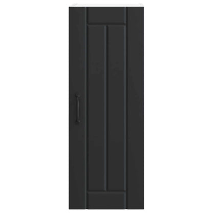 vidaXL Wall Cabinet LUCCA Black 30 x 31 x 80 cm Engineered Wood