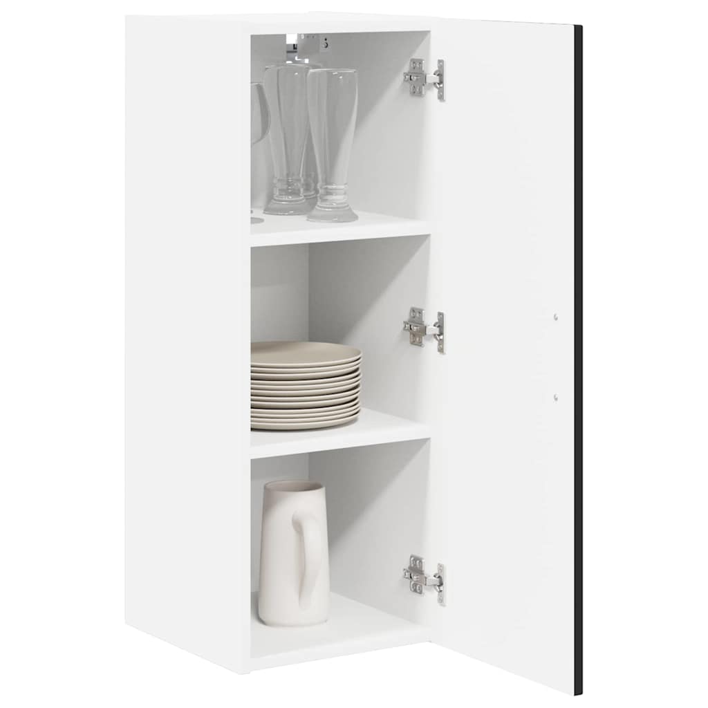 vidaXL Wall Cabinet LUCCA Black 30 x 31 x 80 cm Engineered Wood