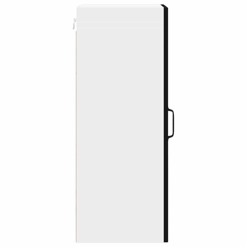 vidaXL Wall Cabinet LUCCA Black 30 x 31 x 80 cm Engineered Wood