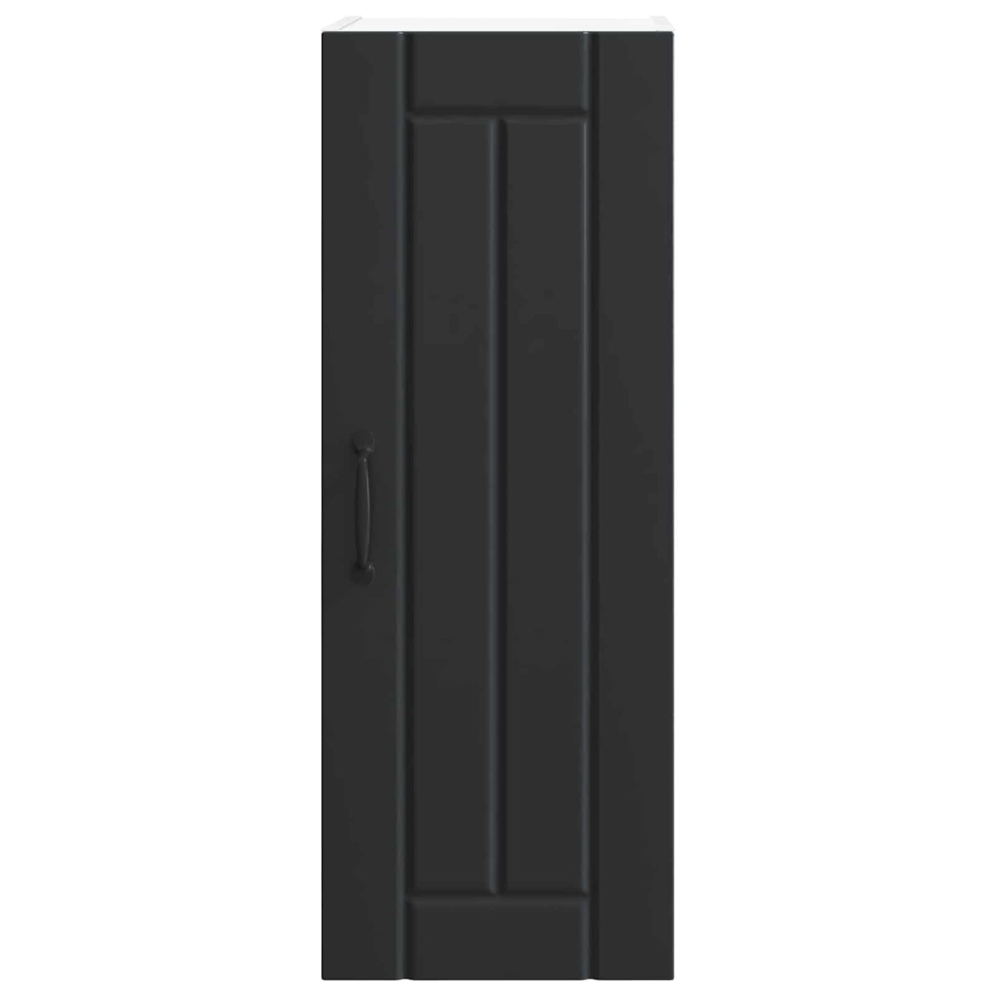 vidaXL Wall Cabinet LUCCA 2 pcs Black 30 x 31 x 80 cm Engineered Wood