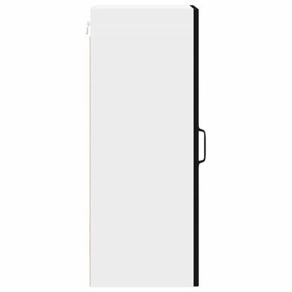 vidaXL Wall Cabinet LUCCA 2 pcs Black 30 x 31 x 80 cm Engineered Wood