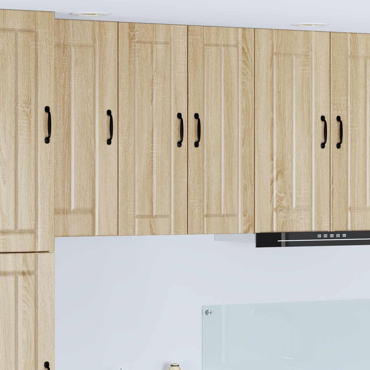 vidaXL Wall Cabinet LUCCA 2 pcs Sonoma Oak 30 x 31 x 80 cm