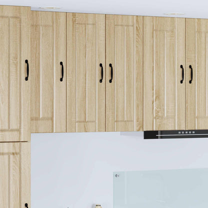 vidaXL Wall Cabinet LUCCA 2 pcs Sonoma Oak 30 x 31 x 80 cm