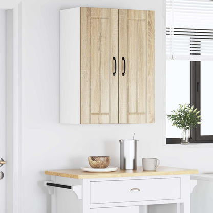 vidaXL Wall Cabinet LUCCA 2 pcs Sonoma Oak 30 x 31 x 80 cm