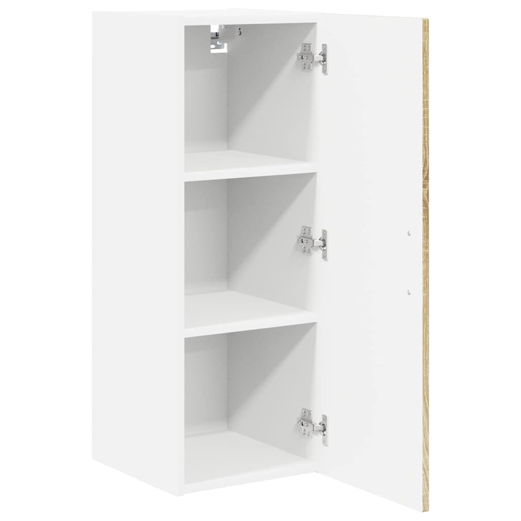 vidaXL Wall Cabinet LUCCA 2 pcs Sonoma Oak 30 x 31 x 80 cm
