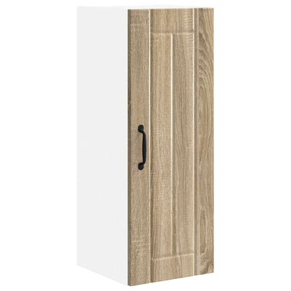 vidaXL Wall Cabinet LUCCA 2 pcs Sonoma Oak 30 x 31 x 80 cm