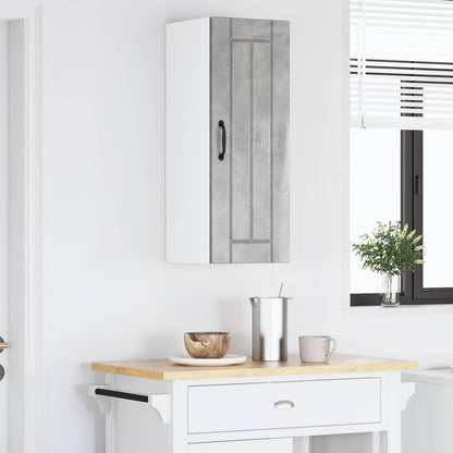 vidaXL Wall Cabinet LUCCA Concrete Grey 30 x 31 x 80 cm