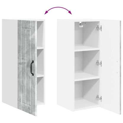 vidaXL Wall Cabinet LUCCA Concrete Grey 30 x 31 x 80 cm