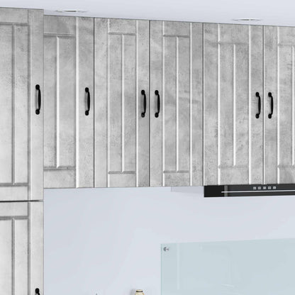 vidaXL Wall Cabinet LUCCA 2 pcs Concrete Grey 30 x 31 x 80 cm