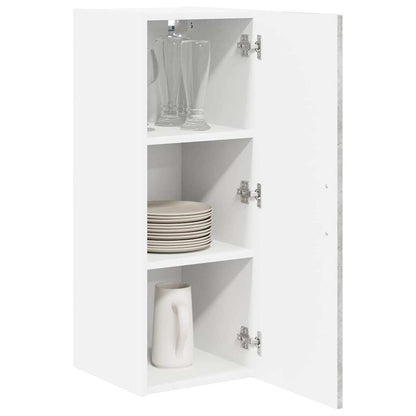 vidaXL Wall Cabinet LUCCA 2 pcs Concrete Grey 30 x 31 x 80 cm
