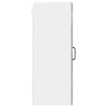 vidaXL Wall Cabinet LUCCA 2 pcs Concrete Grey 30 x 31 x 80 cm