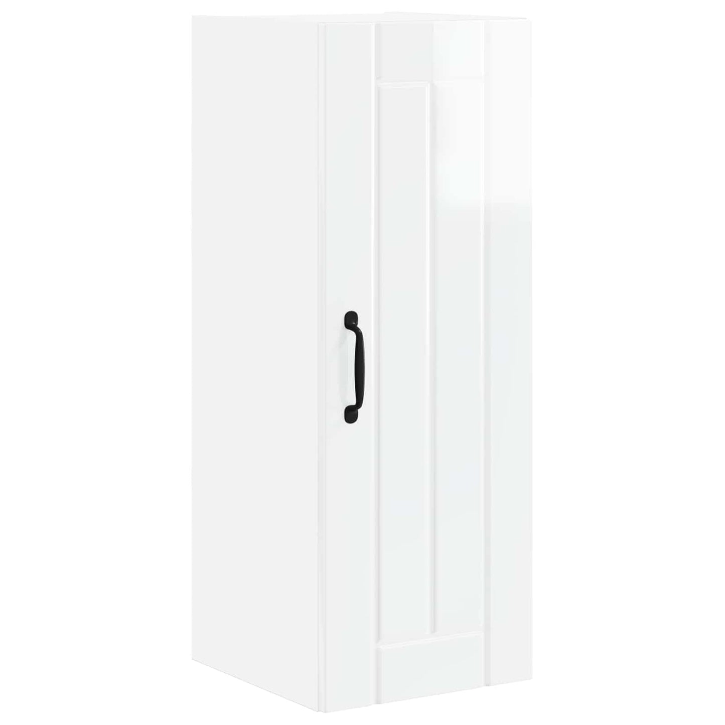 vidaXL Wall Cabinet LUCCA High Gloss White 30 x 31 x 80 cm