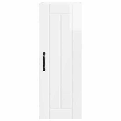 vidaXL Wall Cabinet LUCCA High Gloss White 30 x 31 x 80 cm