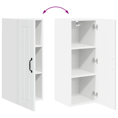 vidaXL Wall Cabinet LUCCA High Gloss White 30 x 31 x 80 cm