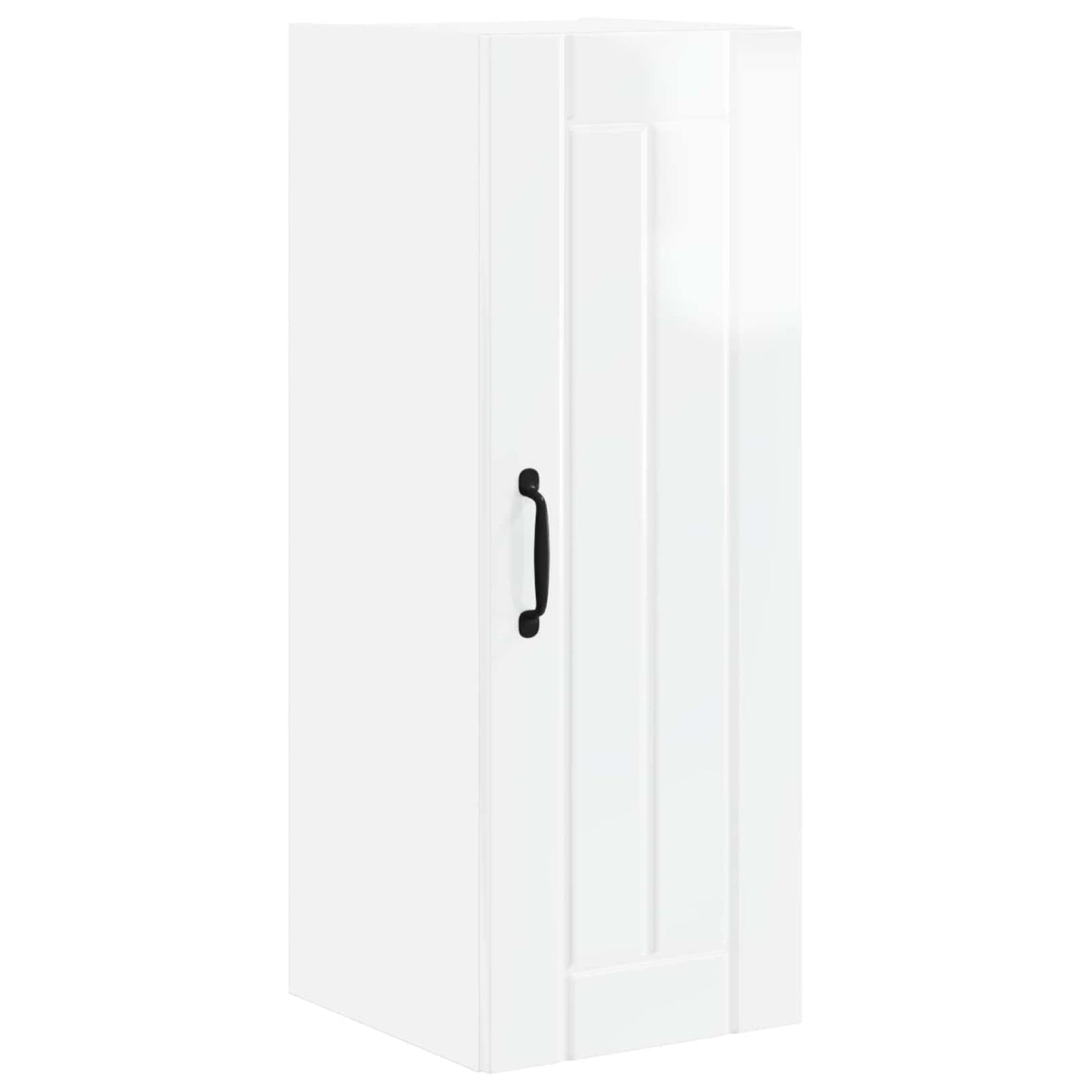 vidaXL Wall Cabinet LUCCA 2 pcs High Gloss White 30 x 31 x 80 cm