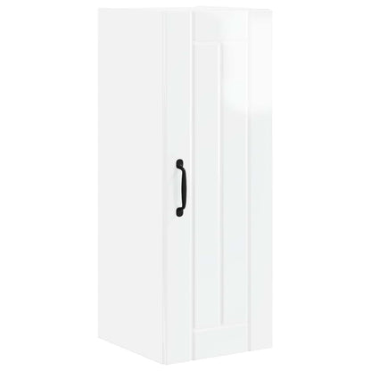 vidaXL Wall Cabinet LUCCA 2 pcs High Gloss White 30 x 31 x 80 cm