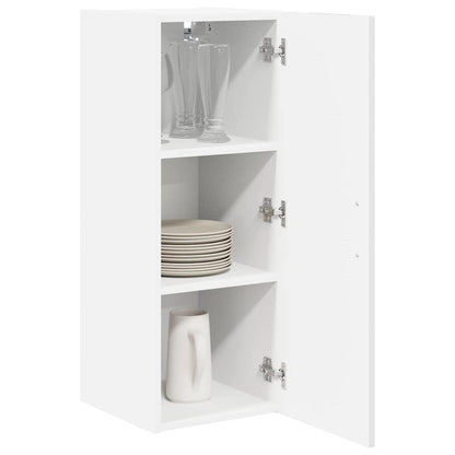vidaXL Wall Cabinet LUCCA 2 pcs High Gloss White 30 x 31 x 80 cm