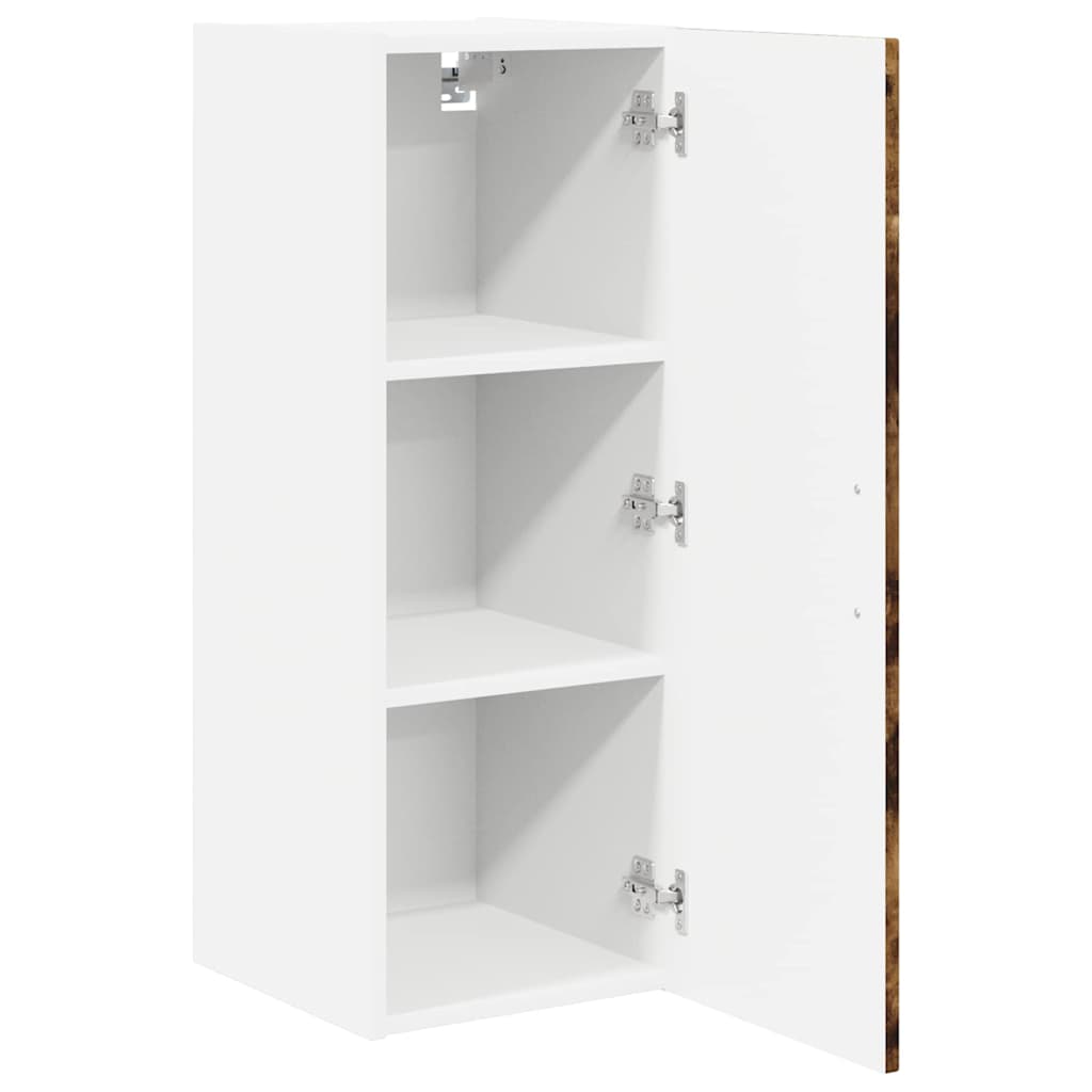 vidaXL Wall Cabinet LUCCA Smoked Oak 30 x 31 x 80 cm Engineered Wood