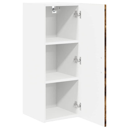 vidaXL Wall Cabinet LUCCA Smoked Oak 30 x 31 x 80 cm Engineered Wood