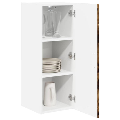 vidaXL Wall Cabinet LUCCA Smoked Oak 30 x 31 x 80 cm Engineered Wood
