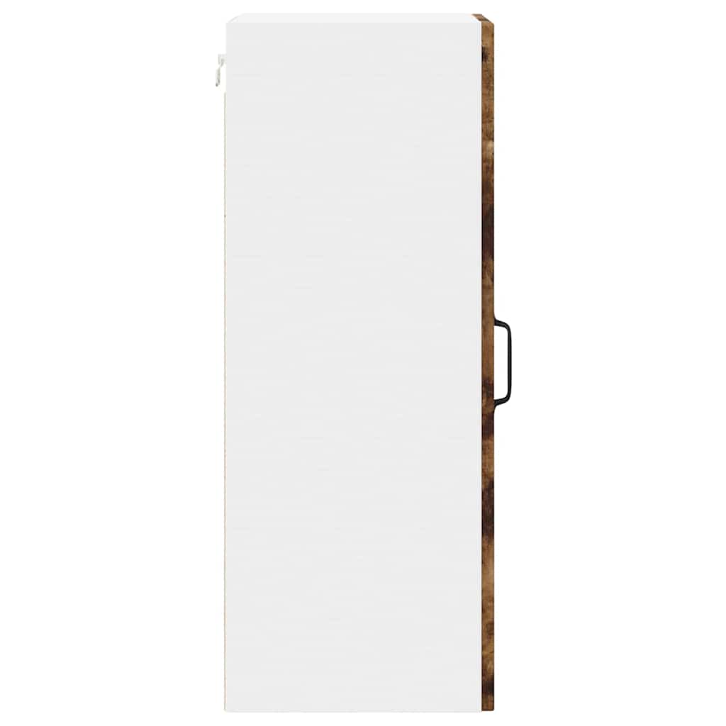 vidaXL Wall Cabinet LUCCA Smoked Oak 30 x 31 x 80 cm Engineered Wood