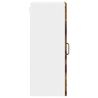 vidaXL Wall Cabinet LUCCA Smoked Oak 30 x 31 x 80 cm Engineered Wood