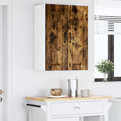 vidaXL Wall Cabinet LUCCA 2 pcs Smoked Oak 30 x 31 x 80 cm