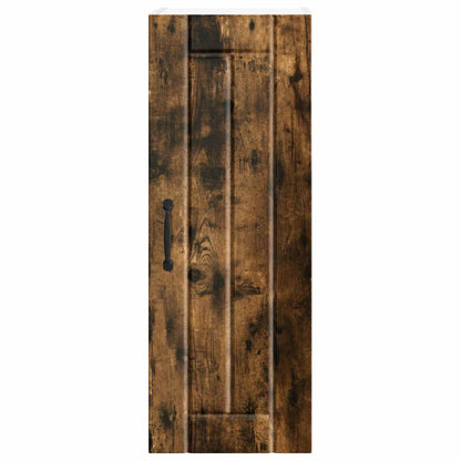 vidaXL Wall Cabinet LUCCA 2 pcs Smoked Oak 30 x 31 x 80 cm