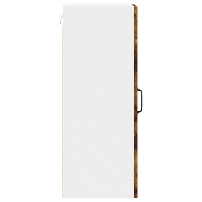 vidaXL Wall Cabinet LUCCA 2 pcs Smoked Oak 30 x 31 x 80 cm