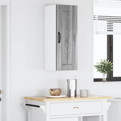 vidaXL Wall Cabinet LUCCA Grey Sonoma 30 x 31 x 80 cm Engineered Wood