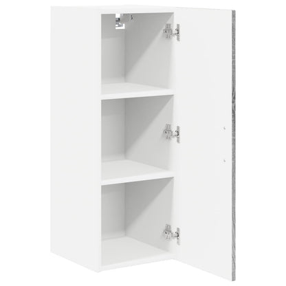 vidaXL Wall Cabinet LUCCA 2 pcs Grey Sonoma 30 x 31 x 80 cm