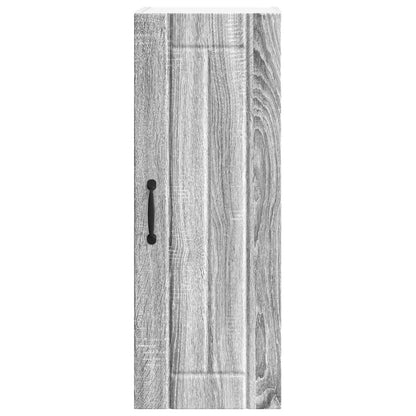 vidaXL Wall Cabinet LUCCA 2 pcs Grey Sonoma 30 x 31 x 80 cm