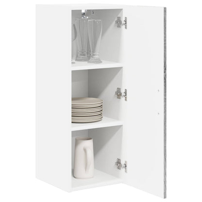 vidaXL Wall Cabinet LUCCA 2 pcs Grey Sonoma 30 x 31 x 80 cm