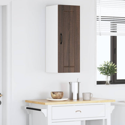 vidaXL Wall Cabinet LUCCA Brown Oak 30 x 31 x 80 cm Engineered Wood