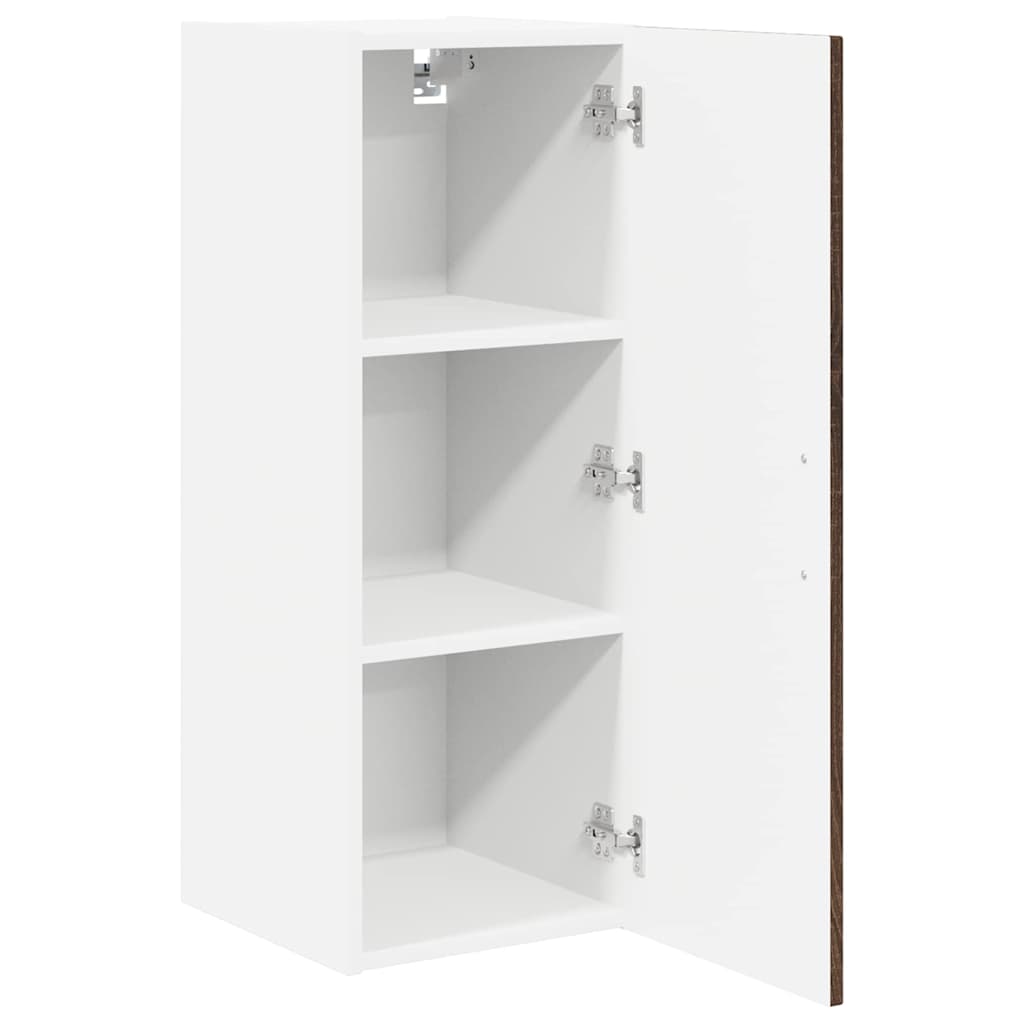 vidaXL Wall Cabinet LUCCA Brown Oak 30 x 31 x 80 cm Engineered Wood