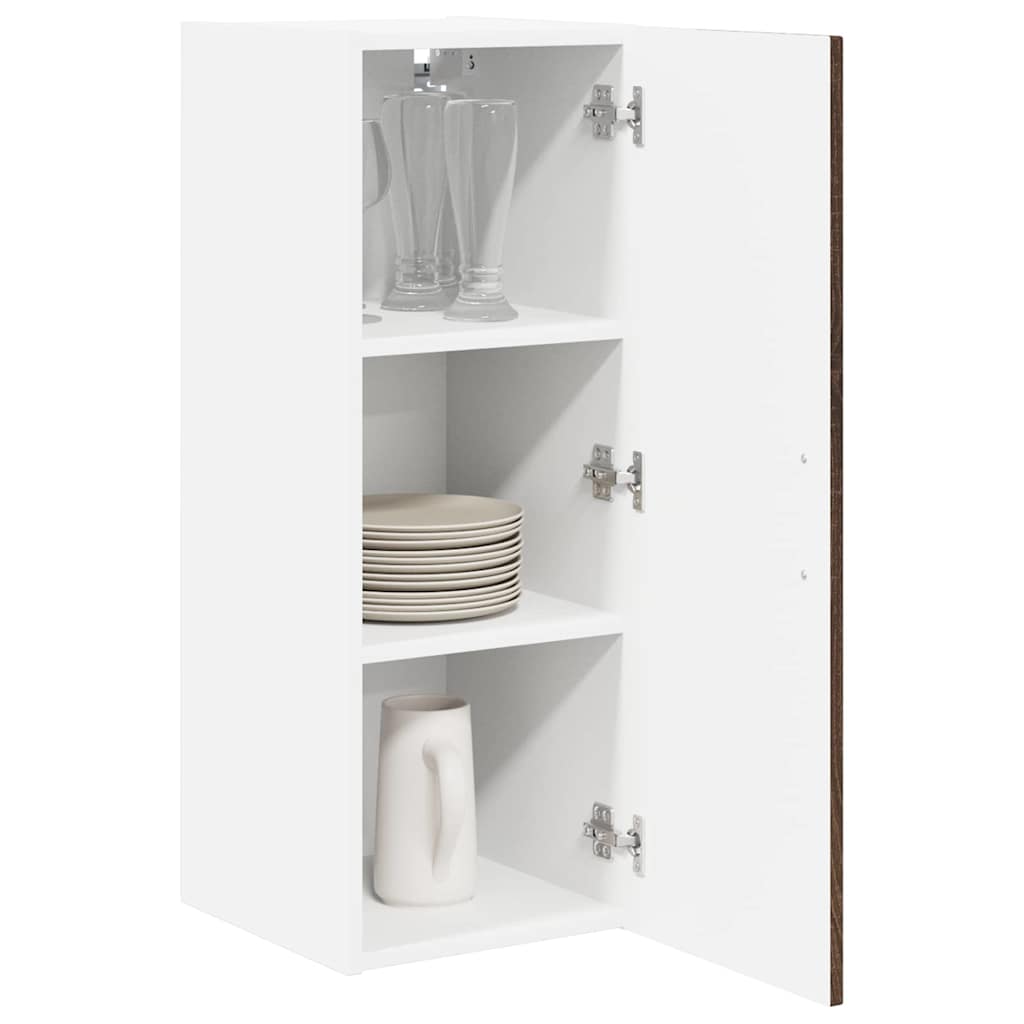 vidaXL Wall Cabinet LUCCA Brown Oak 30 x 31 x 80 cm Engineered Wood