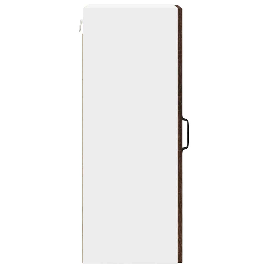 vidaXL Wall Cabinet LUCCA Brown Oak 30 x 31 x 80 cm Engineered Wood