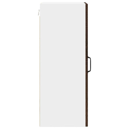 vidaXL Wall Cabinet LUCCA Brown Oak 30 x 31 x 80 cm Engineered Wood