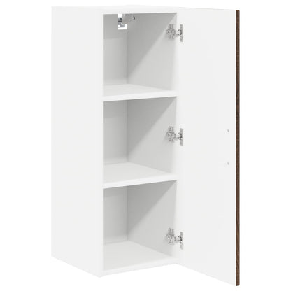 vidaXL Wall Cabinet LUCCA 2 pcs Brown Oak 30 x 31 x 80 cm