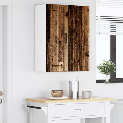 vidaXL Wall Cabinet LUCCA 2 pcs Old Wood 30 x 31 x 80 cm