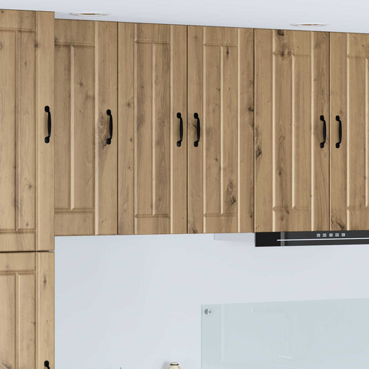 vidaXL Wall Cabinet LUCCA Artisan Oak 30 x 31 x 80 cm Engineered Wood