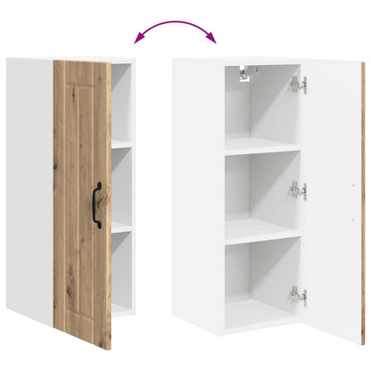 vidaXL Wall Cabinet LUCCA Artisan Oak 30 x 31 x 80 cm Engineered Wood